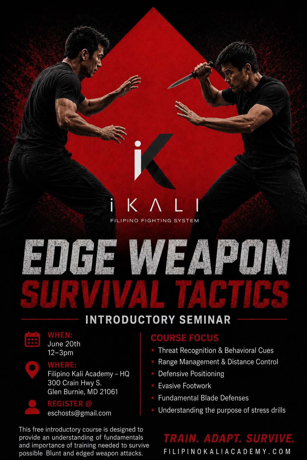 Introduction to Edge Weapon Survival Tactics